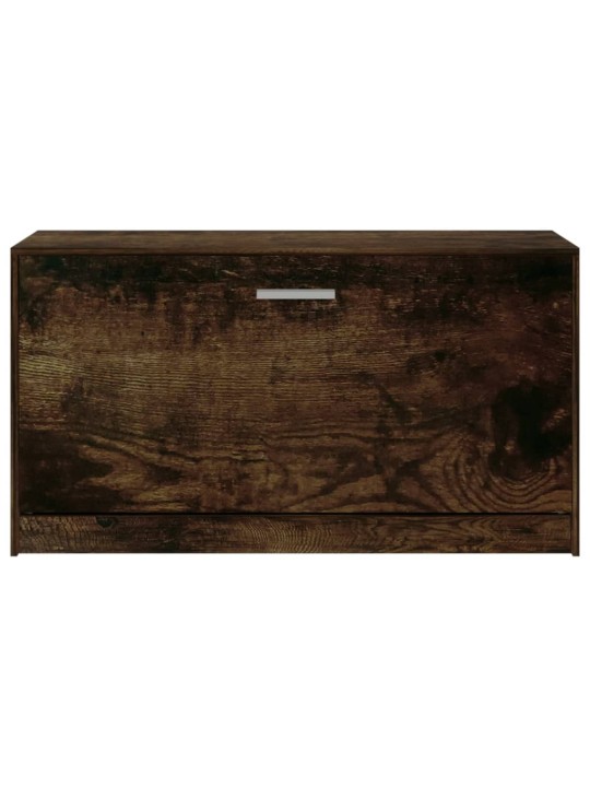 Lavice s botníkem kouřový dub 80x24x45 cm kompozitní dřevo