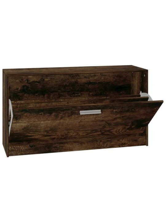 Lavice s botníkem kouřový dub 80x24x45 cm kompozitní dřevo