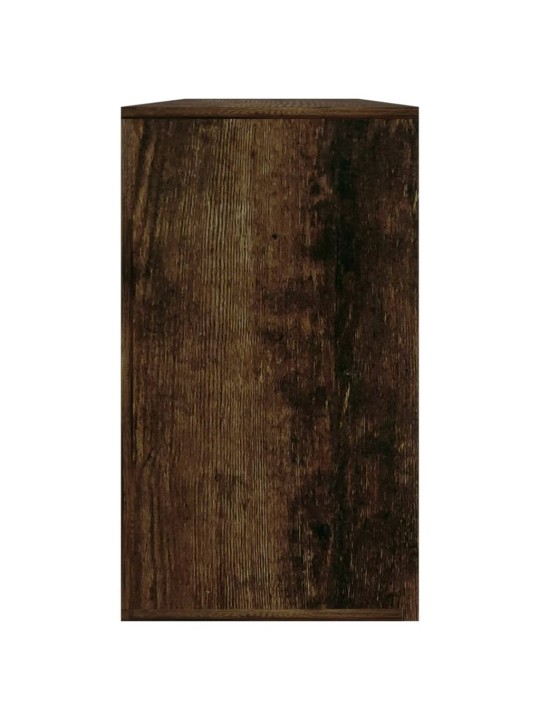 Lavice s botníkem kouřový dub 80x24x45 cm kompozitní dřevo