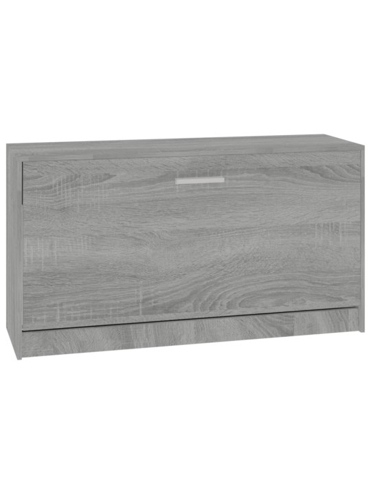 Lavice s botníkem šedá sonoma 80x24x45 cm kompozitní dřevo