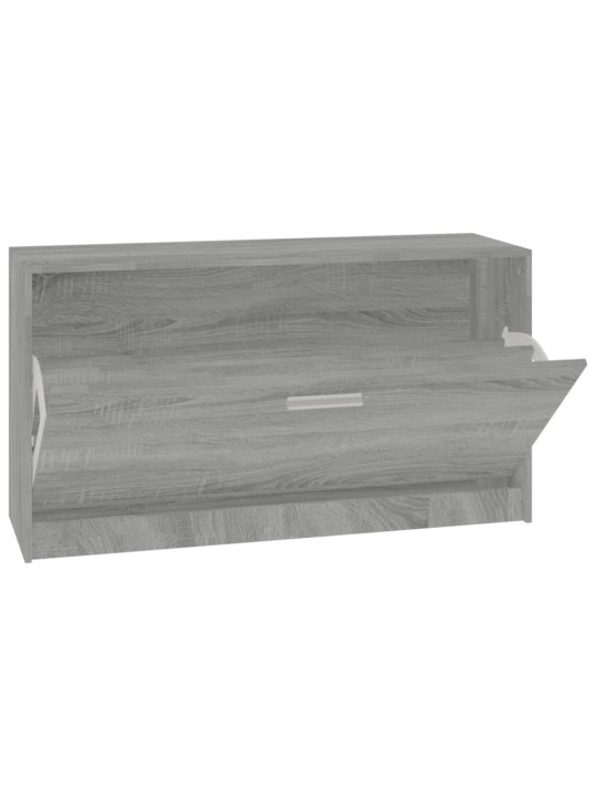 Lavice s botníkem šedá sonoma 80x24x45 cm kompozitní dřevo