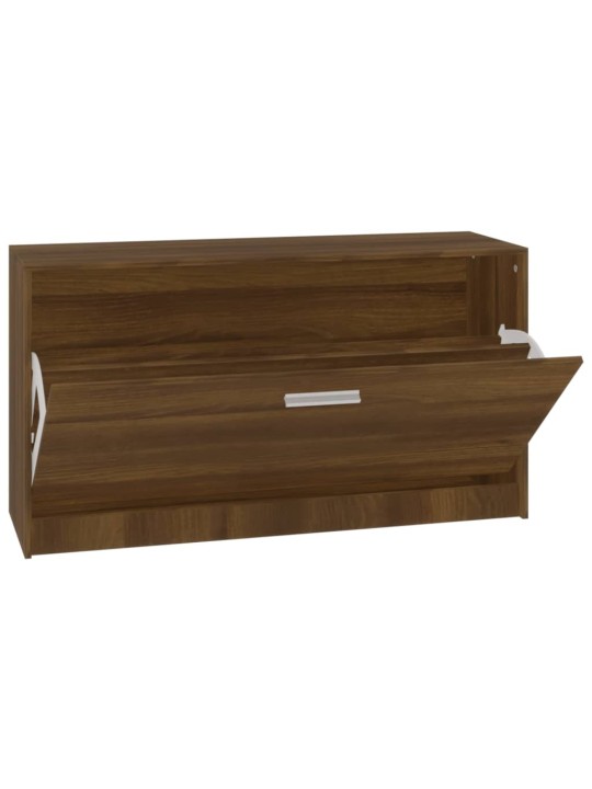 Lavice s botníkem hnědý dub 80x24x45 cm kompozitní dřevo