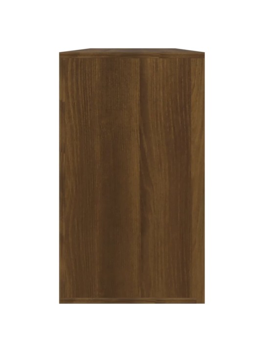Lavice s botníkem hnědý dub 80x24x45 cm kompozitní dřevo