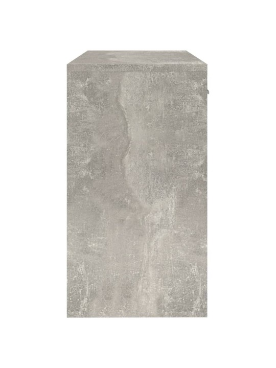 Psací stůl zásuvka a skříňka betonově šedý 100x40x73cm kompozit