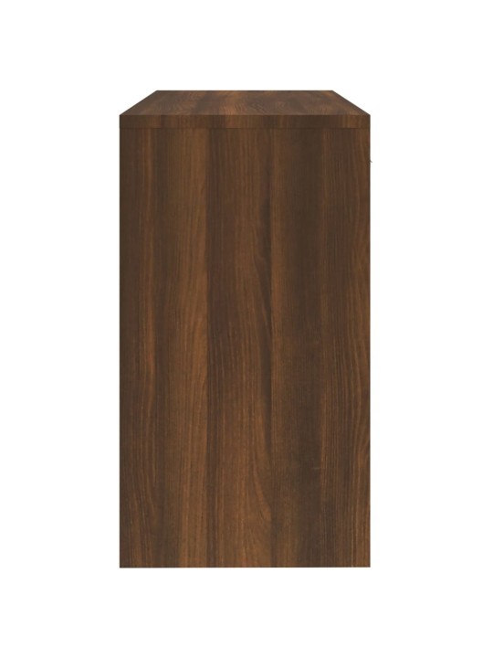 Psací stůl zásuvka a skříňka hnědý dub 100x40x73 cm kompozit