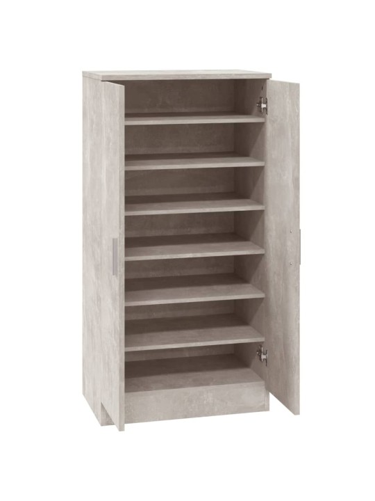 Botník betonově šedý 55 x 35 x 108 cm kompozitní dřevo