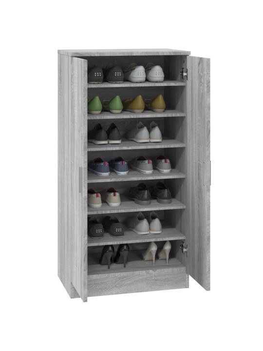 Botník šedý sonoma 55x35x108 cm kompozitní dřevo