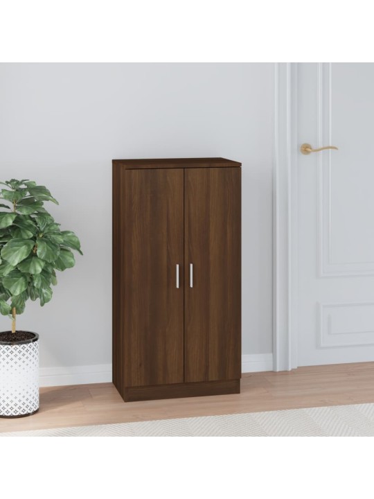 Botník hnědý dub 55x35x108 cm kompozitní dřevo
