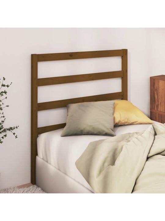 Čelo postele medově hnědé 81 x 4 x 100 cm masivní borovice