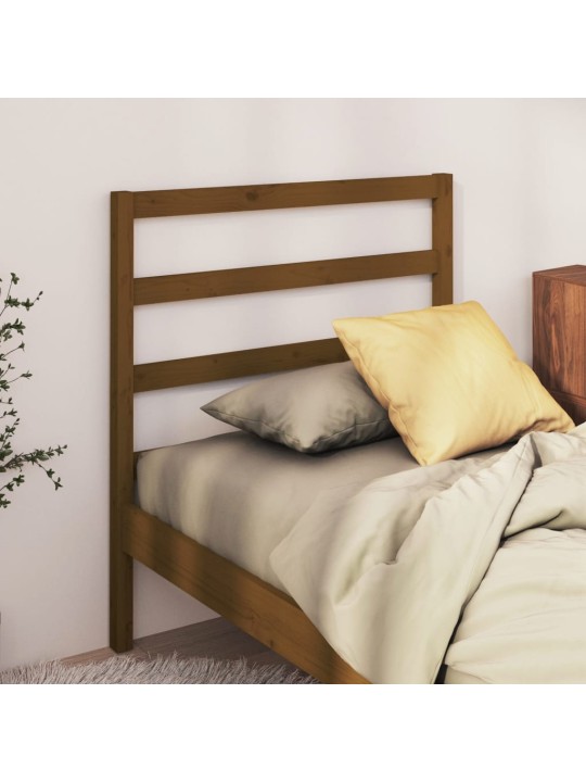 Čelo postele medově hnědé 106 x 4 x 100 cm masivní borovice
