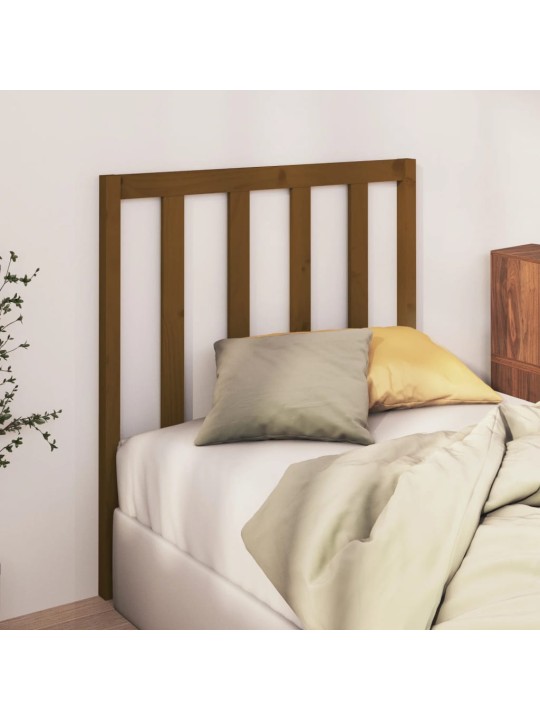 Čelo postele medově hnědé 81 x 4 x 100 cm masivní borovice
