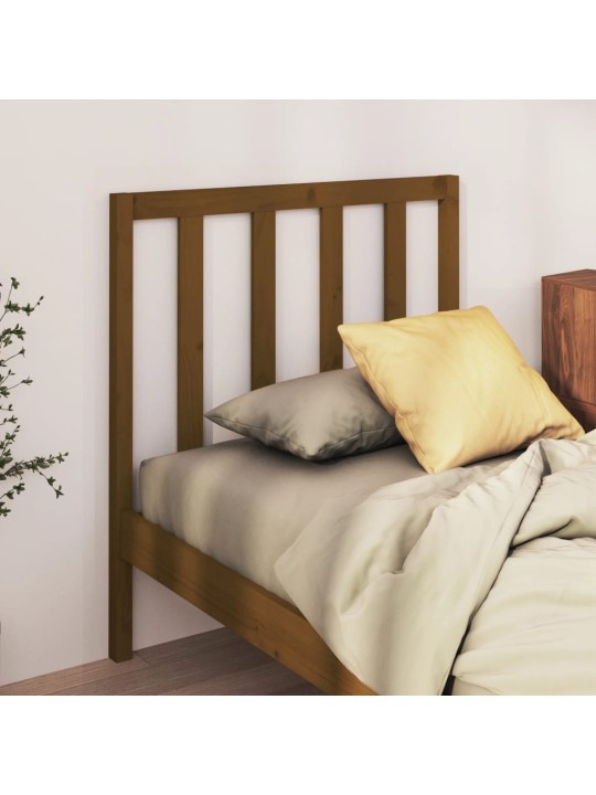 Čelo postele medově hnědé 106 x 4 x 100 cm masivní borovice