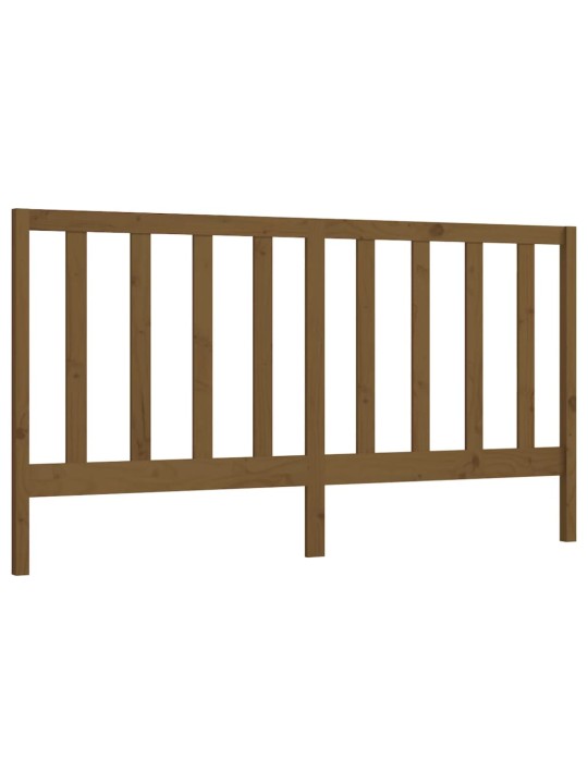 Čelo postele medově hnědé 206 x 4 x 100 cm masivní borovice