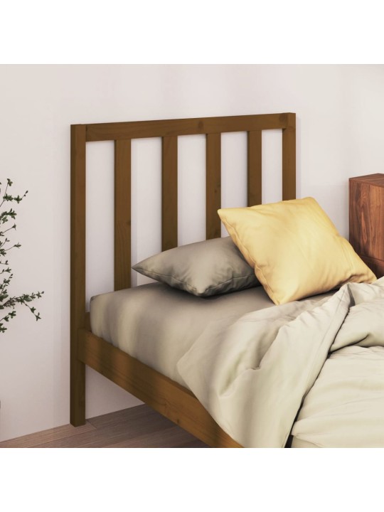 Čelo postele medově hnědé 106 x 4 x 100 cm masivní borovice