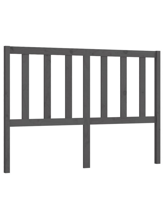 Čelo postele šedé 166 x 4 x 100 cm masivní borovice