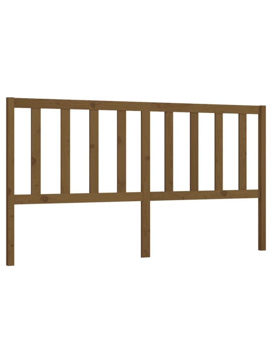 Čelo postele medově hnědé 186 x 4 x 100 cm masivní borovice