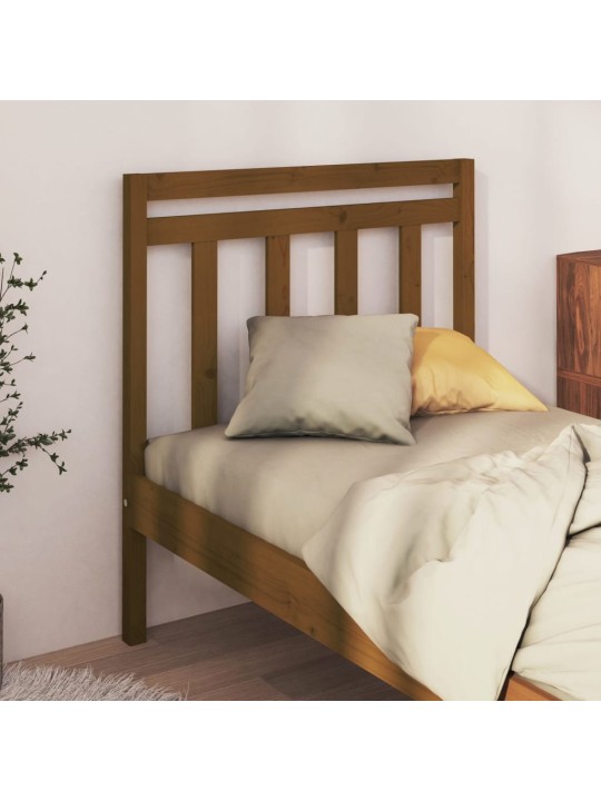Čelo postele medově hnědé 106 x 4 x 100 cm masivní borovice