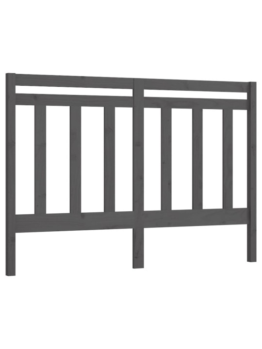 Čelo postele šedé 166 x 4 x 100 cm masivní borovice