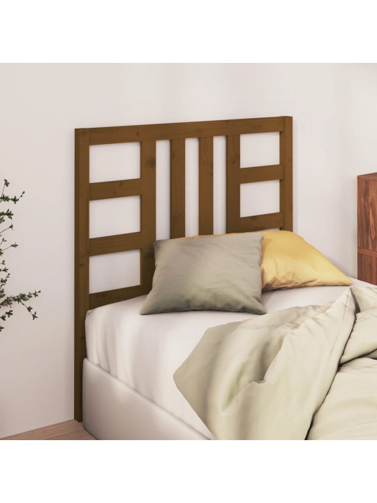 Čelo postele medově hnědé 106 x 4 x 100 cm masivní borovice