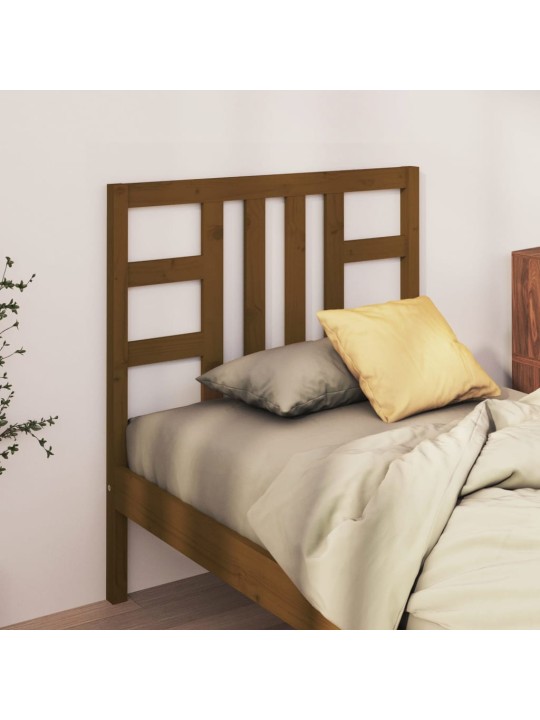 Čelo postele medově hnědé 106 x 4 x 100 cm masivní borovice