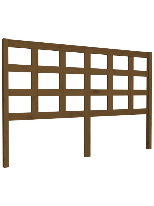 Čelo postele medově hnědé 156 x 4 x 100 cm masivní borovice