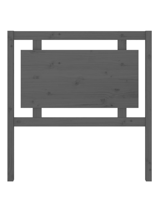 Čelo postele šedé 95,5 x 4 x 100 cm masivní borovice