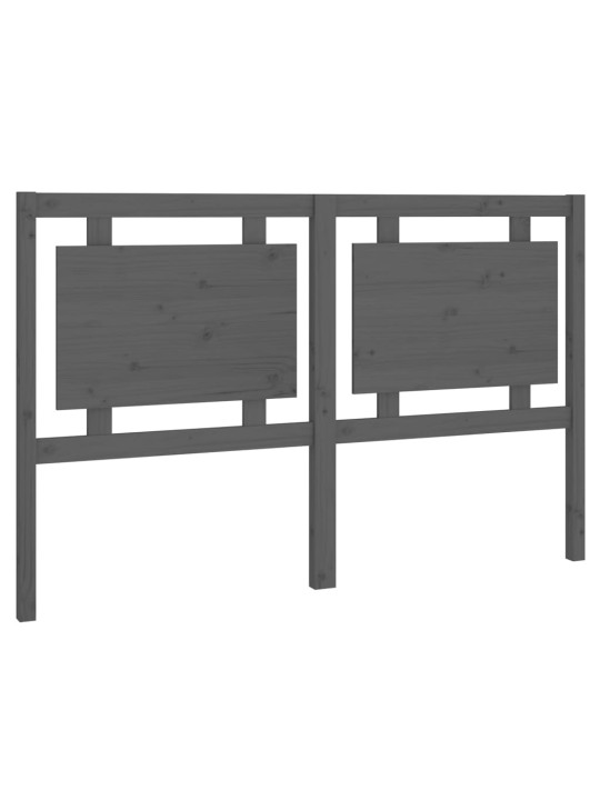 Čelo postele šedé 155,5 x 4 x 100 cm masivní borovice