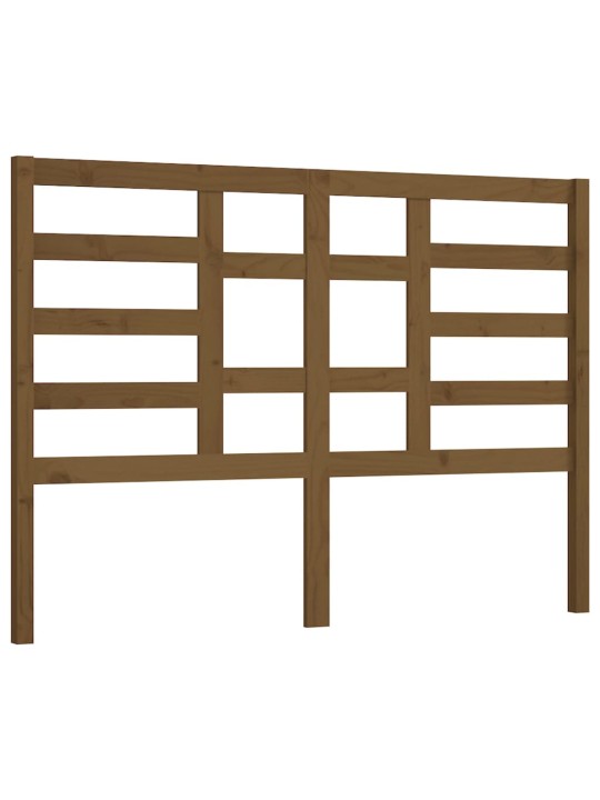 Čelo postele medově hnědé 126 x 4 x 104 cm masivní borovice