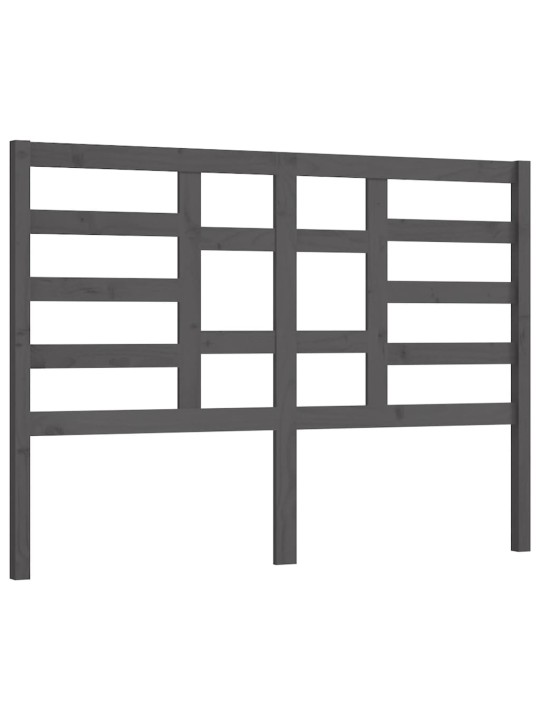 Čelo postele šedé 166 x 4 x 104 cm masivní borovice