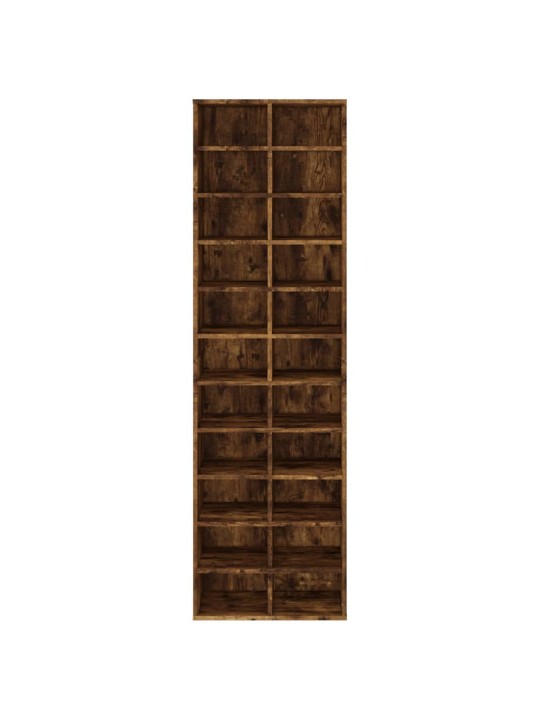 Botník kouřový dub 54 x 34 x 183 cm kompozitní dřevo