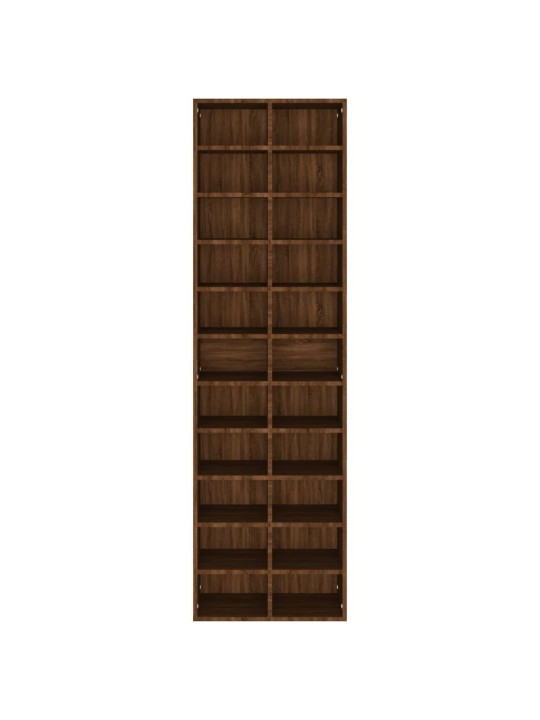 Botník hnědý dub 54 x 34 x 183 cm kompozitní dřevo