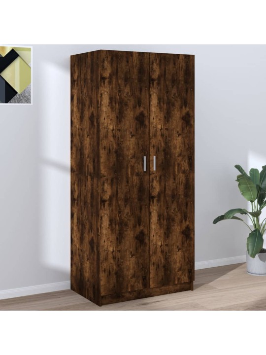 Šatní skříň kouřový dub 80 x 52 x 180 cm kompozitní dřevo