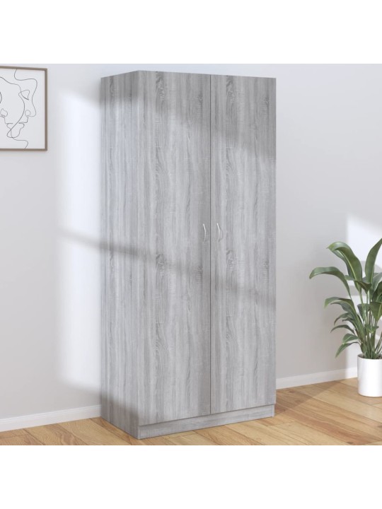 Šatní skříň šedá sonoma 90 x 52 x 200 cm kompozitní dřevo