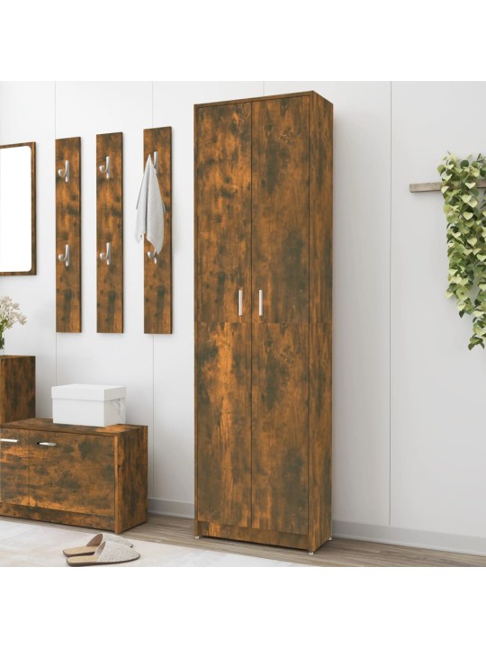 Šatní skříň do předsíně kouřový dub 55 x 25 x 189 cm kompozit