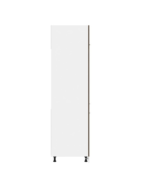 Skříň na lednici hnědý dub 60 x 57 x 207 cm kompozitní dřevo
