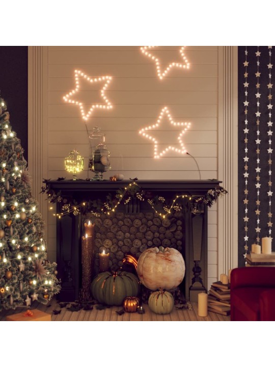 Vánoční hvězda se 48 teplými bílými LED 56 cm