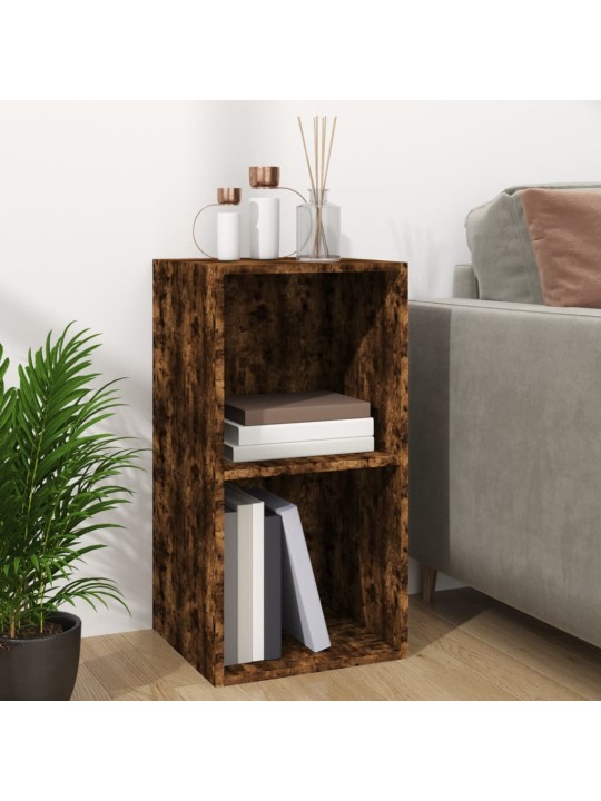 Úložný box na LP desky kouřový dub 71x34x36 cm kompozitní dřevo