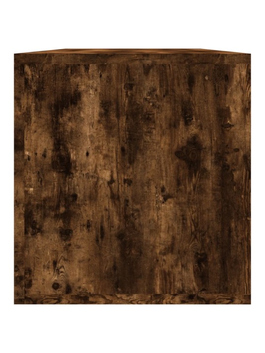 Úložný box na LP desky kouřový dub 71x34x36 cm kompozitní dřevo