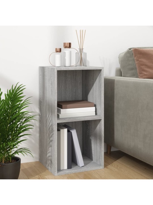 Úložný box na LP desky šedý sonoma 71x34x36 cm kompozitní dřevo