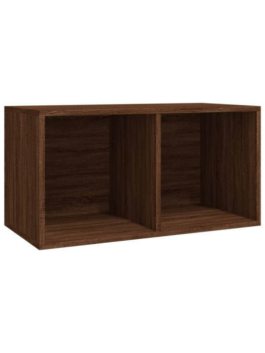 Úložný box na LP desky hnědý dub 71x34x36 cm kompozitní dřevo