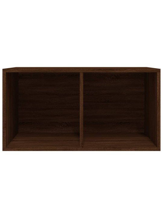 Úložný box na LP desky hnědý dub 71x34x36 cm kompozitní dřevo
