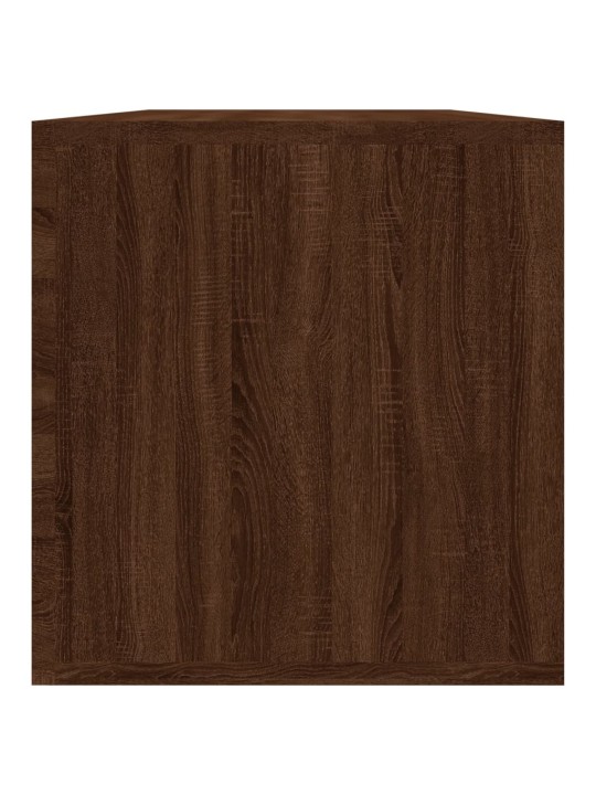 Úložný box na LP desky hnědý dub 71x34x36 cm kompozitní dřevo