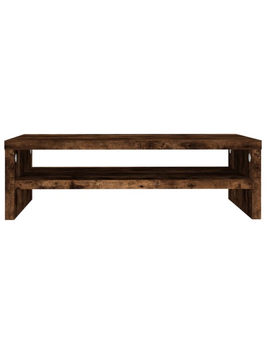Stojan na monitor kouřový dub 42 x 24 x 13 cm kompozitní dřevo