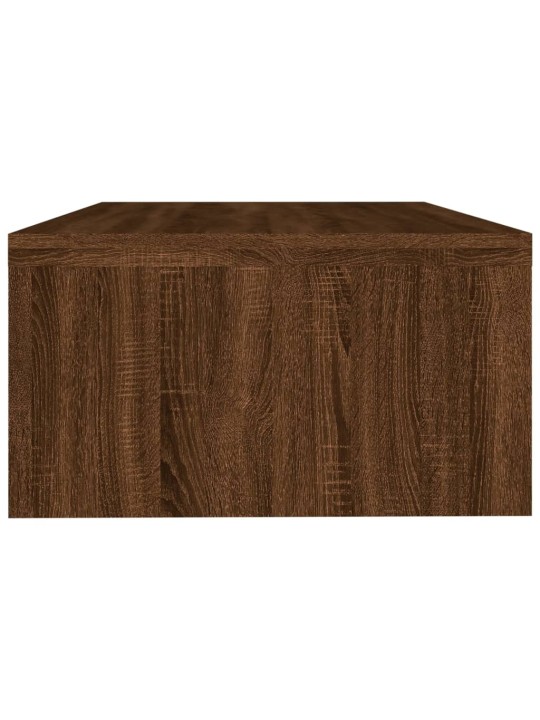 Stojan na monitor hnědý dub 42 x 24 x 13 cm kompozitní dřevo