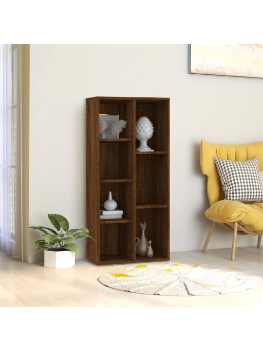 Knihovna hnědý dub 50 x 25 x 106 cm