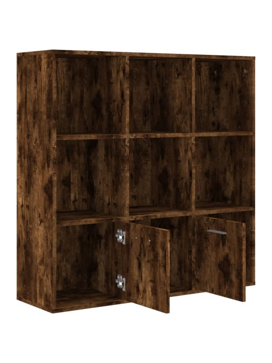 Knihovna kouřový dub 98 x 30 x 98 cm