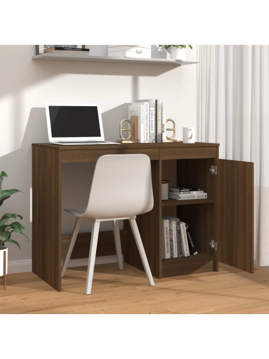 Psací stůl hnědý dub 100 x 50 x 76 cm kompozitní dřevo