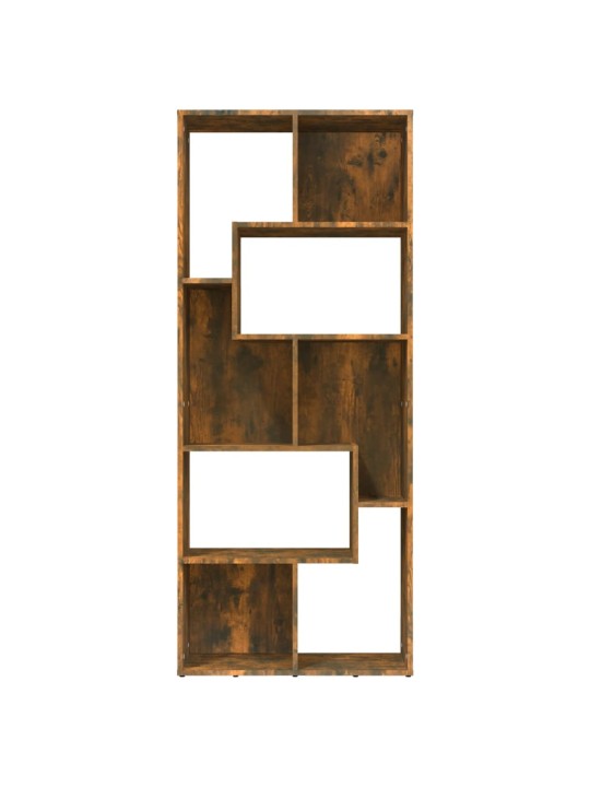 Knihovna kouřový dub 67 x 24 x 161 cm kompozitní dřevo