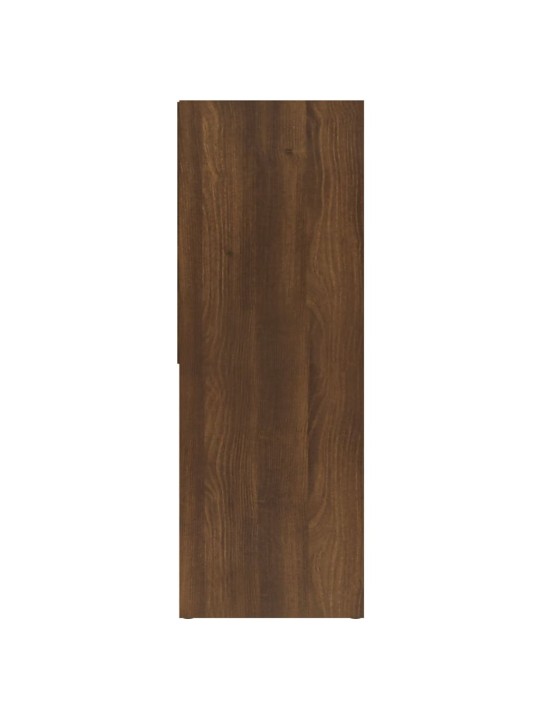 Knihovna hnědý dub 67 x 24 x 161 cm kompozitní dřevo