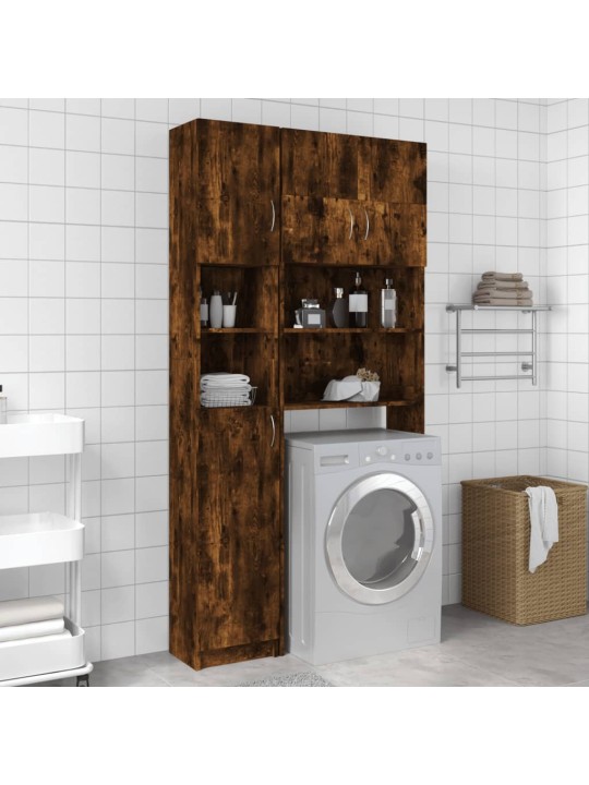 Koupelnová skříňka kouřový dub 32x25,5x190 cm kompozitní dřevo
